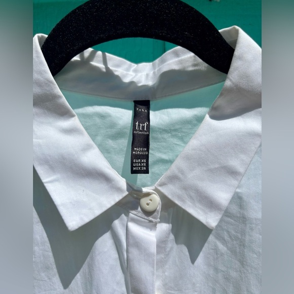 Zara Midi Shirt Dress in Snow White Women’s Size XS - Picture 6 of 12